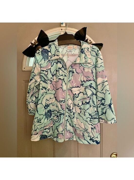 Chico's Jackets & Blazers - Chico’s Watercolour Ella Zip Jacket Medium